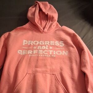 Pink Hoodie with Motivational Print